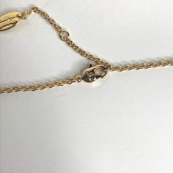 Vivienne Westwood White Enamel Heart Orb Necklace - Picture 4 of 7